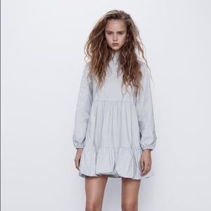 Zara Gray Elasticized Dress